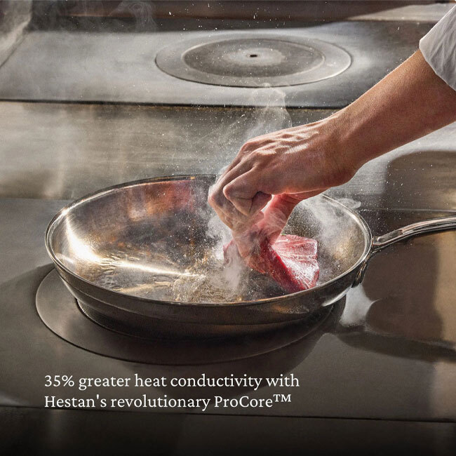 Hestan ProBond® Luxe™ Polished Clad Stainless Steel Skillets | Set of 3