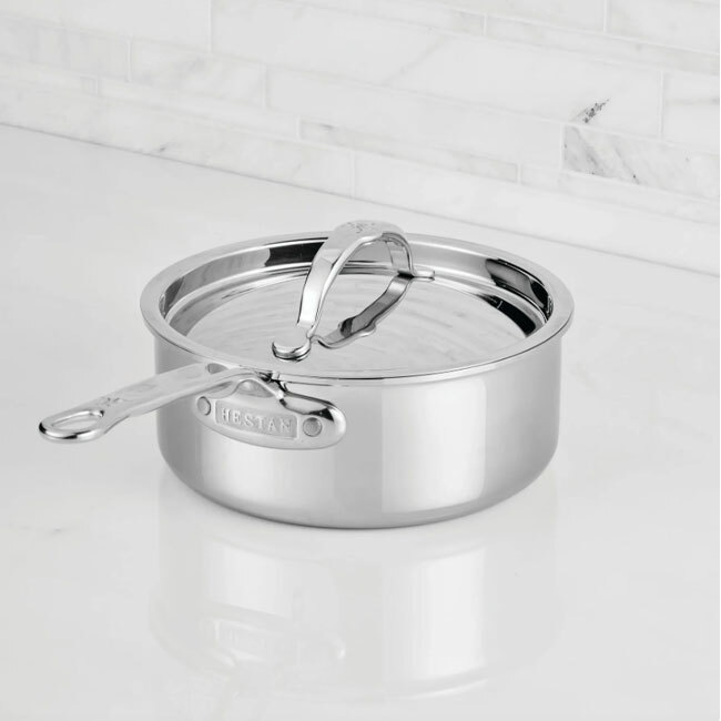 Product Hestan ProBond® Luxe™ Polished Clad Stainless Steel 1.5 Qt. Saucepan w/Lid