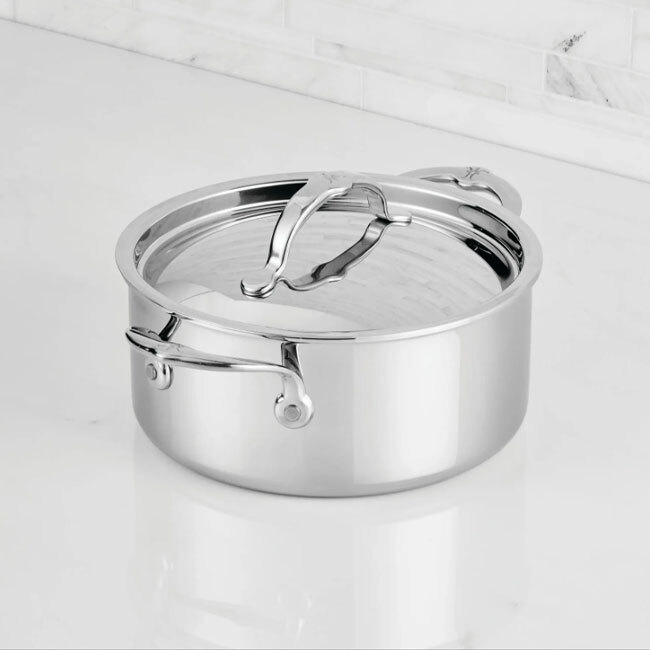 Product Hestan ProBond® Luxe™ Polished Clad Stainless Steel 3 Qt. Soup Pot w/Lid 