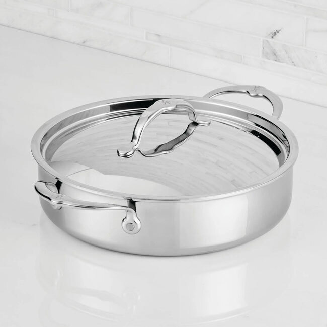 Product Hestan ProBond® Luxe™ Polished Clad Stainless Steel 3.5 Qt. Braiser w/Lid
