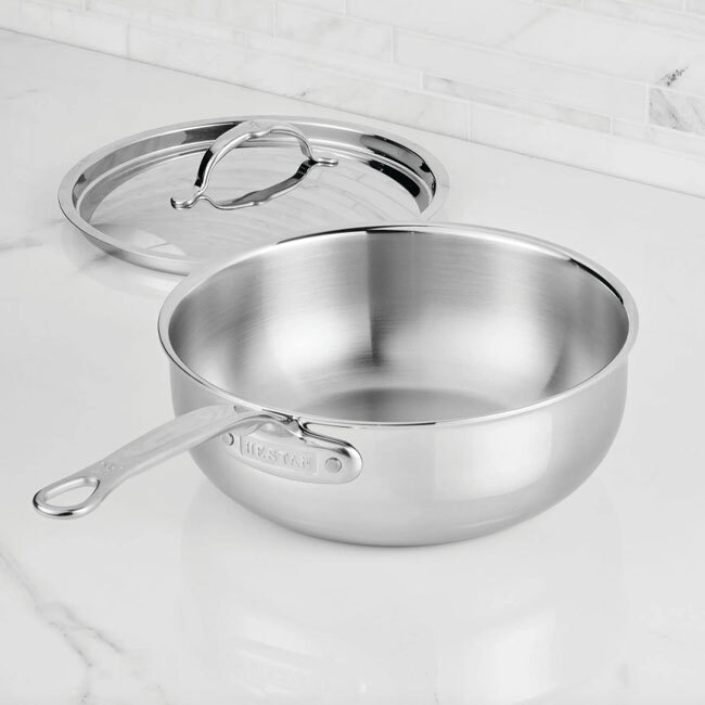 Hestan ProBond® Luxe™ Polished Clad Stainless Steel 3.5 Qt. Essential Pan w/Lid