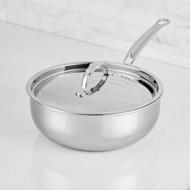 Hestan ProBond® Luxe™ Polished Clad Stainless Steel 3.5 Qt. Essential Pan w/Lid
