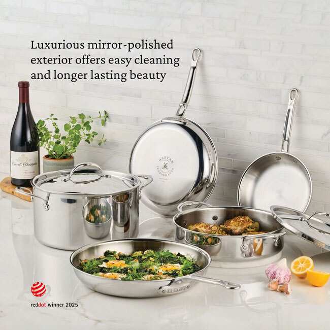 Hestan ProBond® Luxe™ Polished Clad Stainless Steel 3.5 Qt. Essential Pan w/Lid