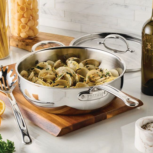 Hestan ProBond® Luxe™ Polished Clad Stainless Steel 5.0 Qt. Essential Pan w/Lid