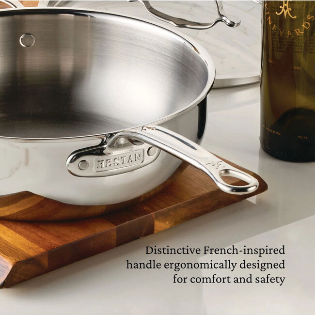Hestan ProBond® Luxe™ Polished Clad Stainless Steel 5.0 Qt. Essential Pan w/Lid