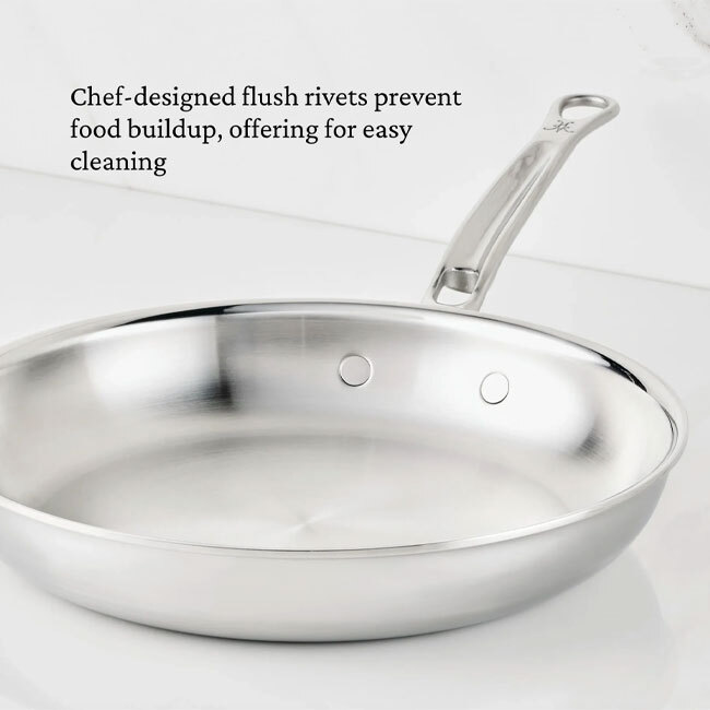 Hestan ProBond® Luxe™ Polished Clad Stainless Steel 12.5” Skillet