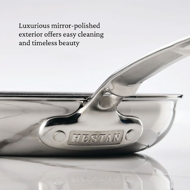 Hestan ProBond® Luxe™ Polished Clad Stainless Steel 12.5” Skillet