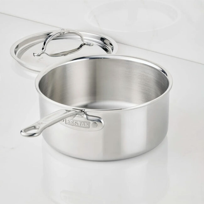 Hestan ProBond® Luxe™ Polished Clad Stainless Steel 3.0 Qt. Saucepan w/Lid