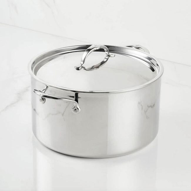 Product Hestan ProBond® Luxe™ Polished Clad Stainless Steel 12 Qt. Stockpot w/Lid