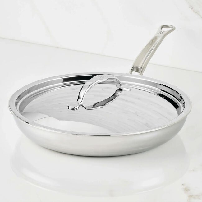 Hestan ProBond® Luxe™ Polished Clad Stainless Steel 11” Covered Skillet