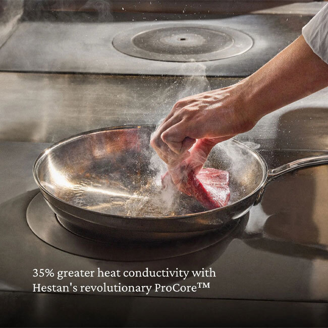 Hestan ProBond® Luxe™ Polished Clad Stainless Steel 11” Covered Skillet