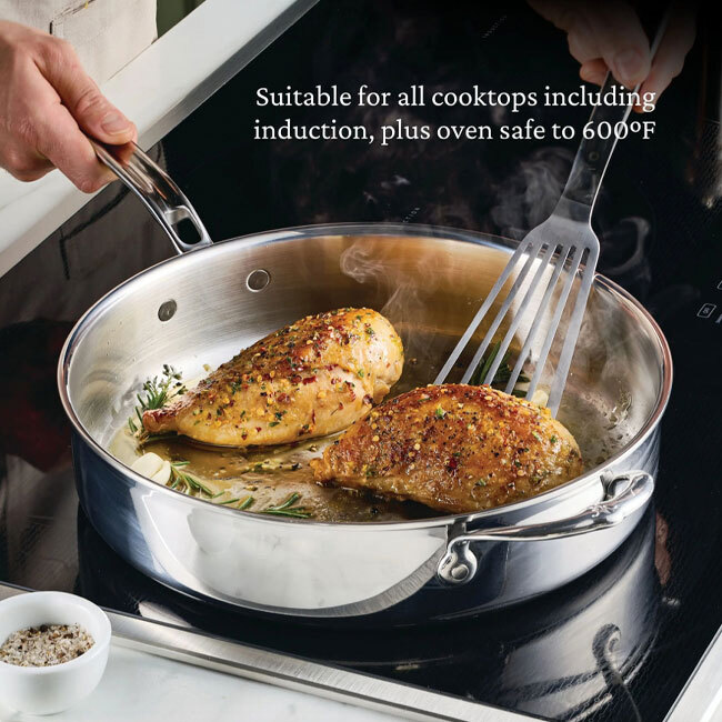 Hestan ProBond® Luxe™ Polished Clad Stainless Steel Signature Set | 5-Piece