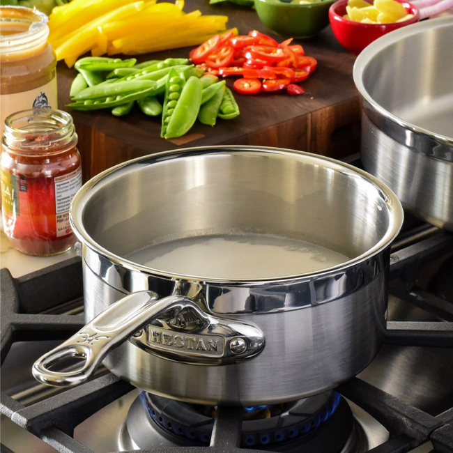 Hestan ProBond® Professional Clad Stainless Steel Covered Saucepan