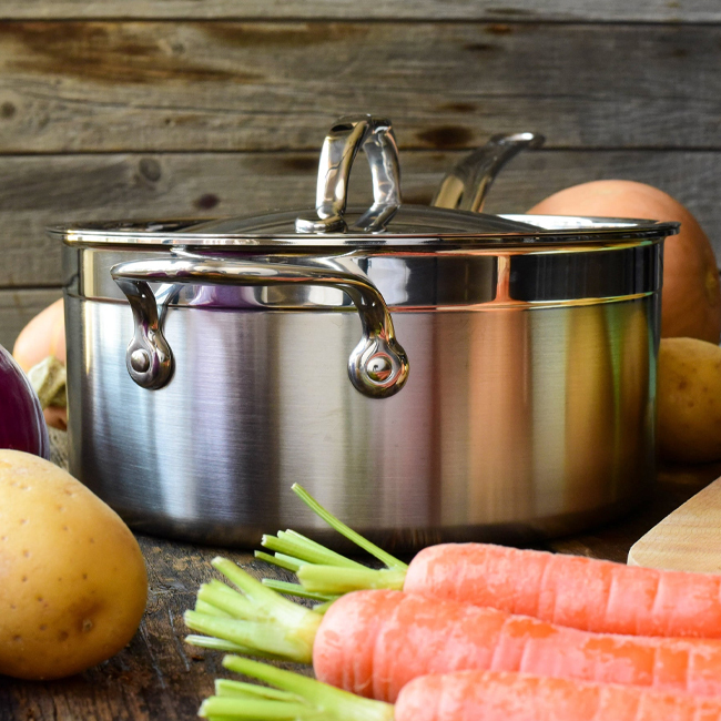 Hestan ProBond® Professional Clad Stainless Steel Covered Saucepan