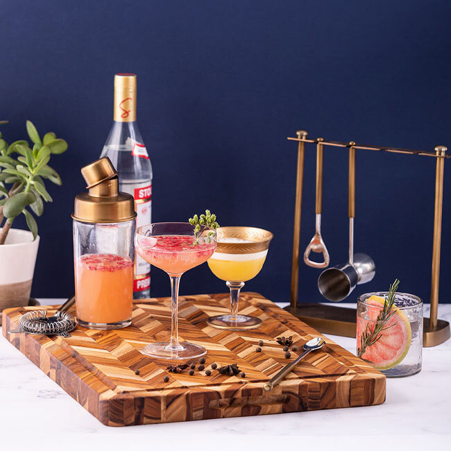 Teakhaus Herringbone Cutting Board | Medium 321