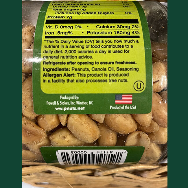 Bertie County Peanuts | Dew Drop Dill Pickle Peanuts - ingredients