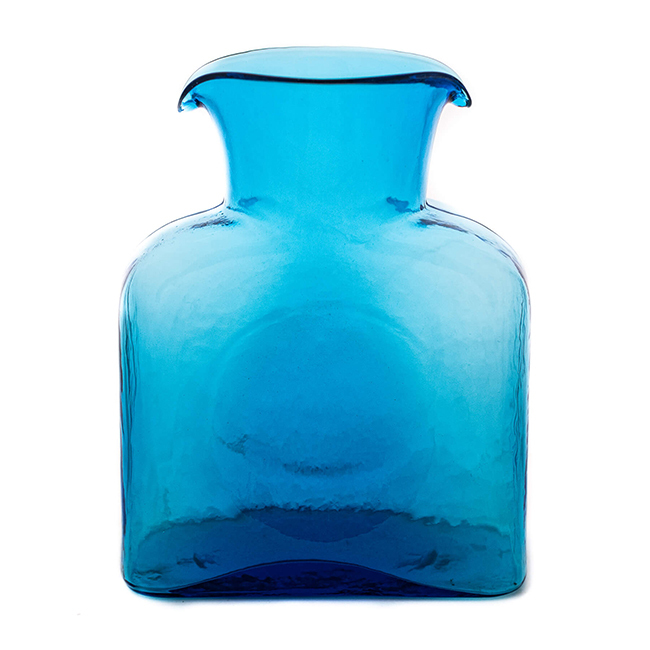 Blenko 384 Glass Bottle | Turquoise