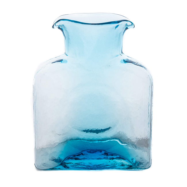 Blenko 384 Glass Bottle | Ice Blue