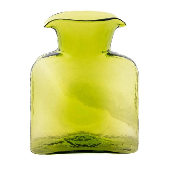 Blenko 384 Glass Bottle | Olive