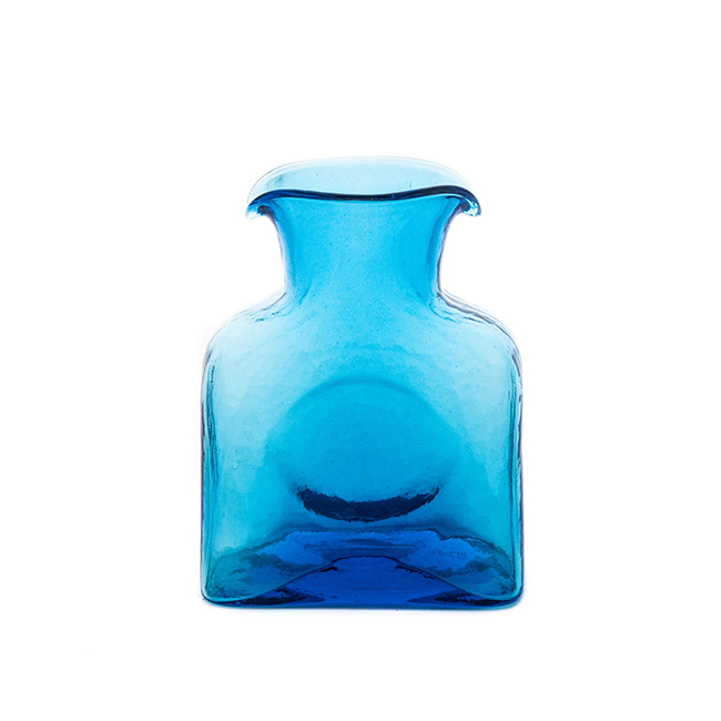 Blenko 384 Mini Glass Water Bottle | Turquoise