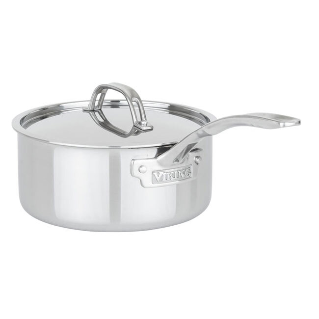 Product VIKING Pureglide Pro 3-Ply 3 Qt. Sauce Pan with Metal Lid