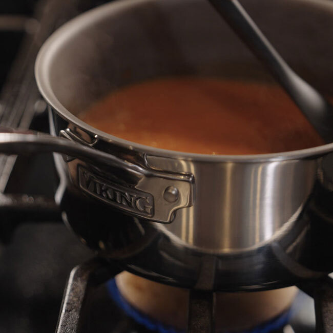 VIKING Pureglide Pro 3-Ply 3 Qt. Sauce Pan with Metal Lid