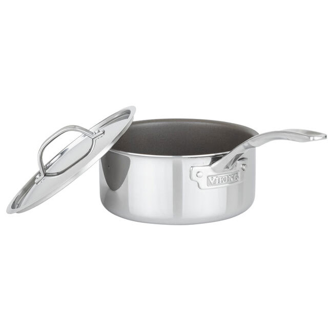VIKING Pureglide Pro 3-Ply 3 Qt. Sauce Pan with Metal Lid