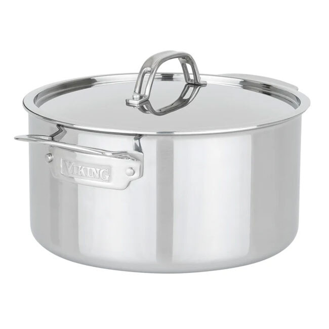 Product VIKING Pureglide Pro 3-Ply 6 Qt. Dutch Oven with Metal Lid	