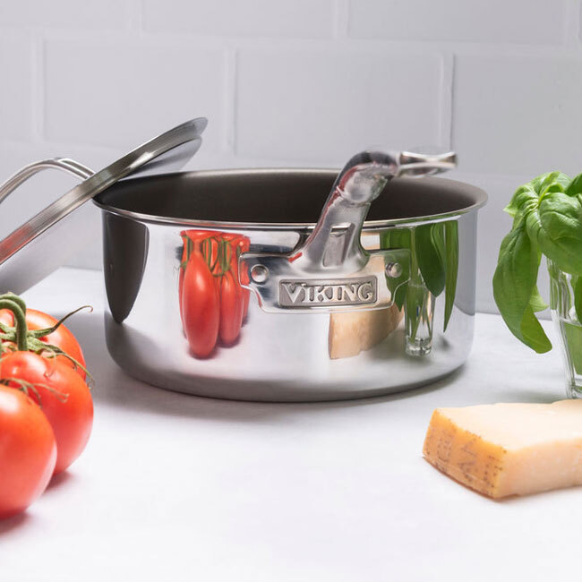 VIKING Pureglide Pro 3-Ply 10-Piece Cookware Set - frying pan