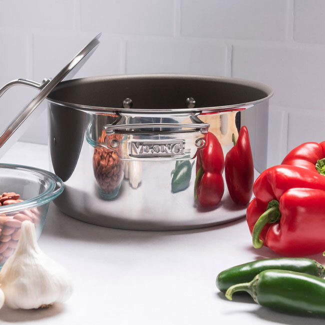 VIKING Pureglide Pro 3-Ply 10-Piece Cookware Set - dutch oven