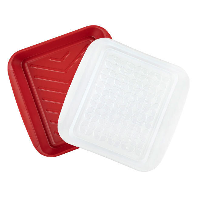 Product Tovolo Marinade Tray - 10.5” | Red