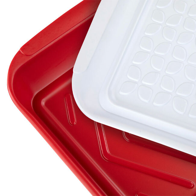 Tovolo Marinade Tray - 10.5” | Red - detail