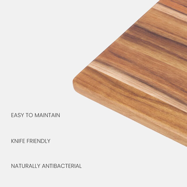 Teakhaus Essential Rectangle Cutting Board | Large - detail