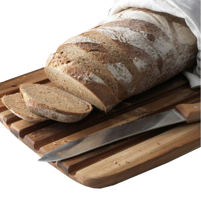 TeakHaus Essential Edge Grain Bread Board 409