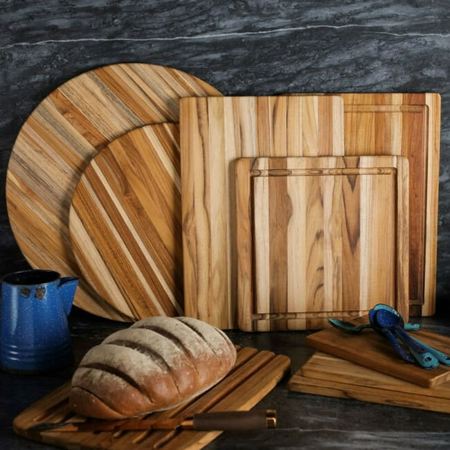 TeakHaus Essential Edge Grain Bread Board 409