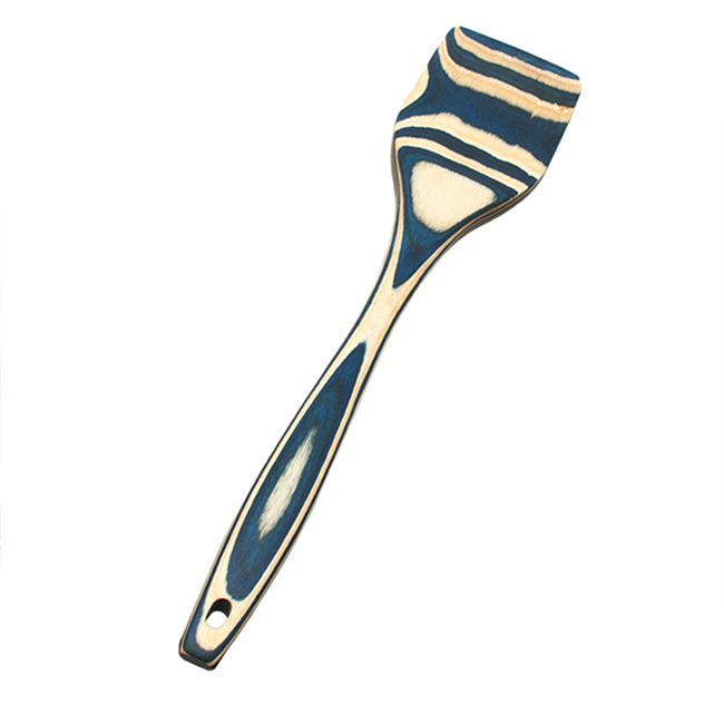 Product Island Bamboo 12” Pakkawood Spatula, Blue