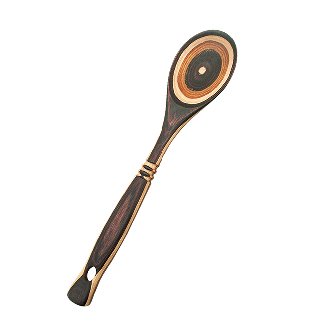 Island Bamboo 12” Pakkawood Spoon, Natural