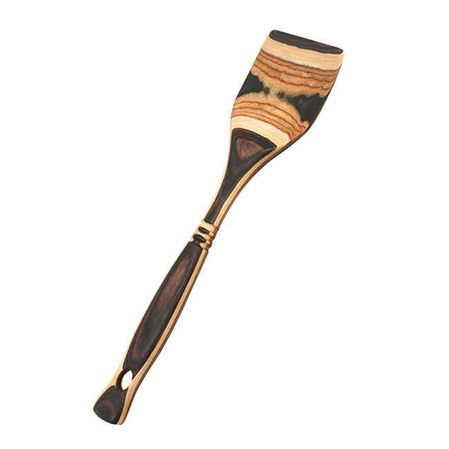Product Island Bamboo 12” Pakkawood Spatula, Natural