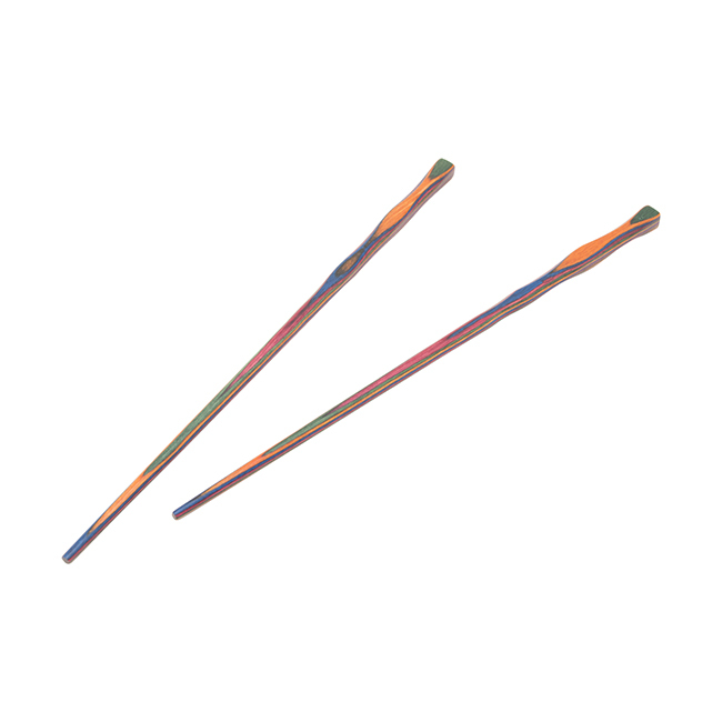 Product Island Bamboo 12” Pakkawood Chopsticks, Rainbow	