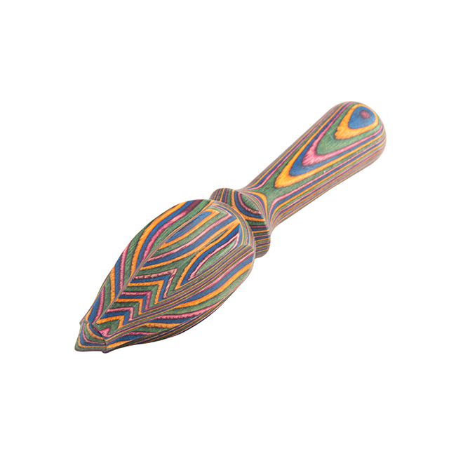 Product Island Bamboo Pakkawood 6” Lemon Reamer / Citrus Juicer, Rainbow