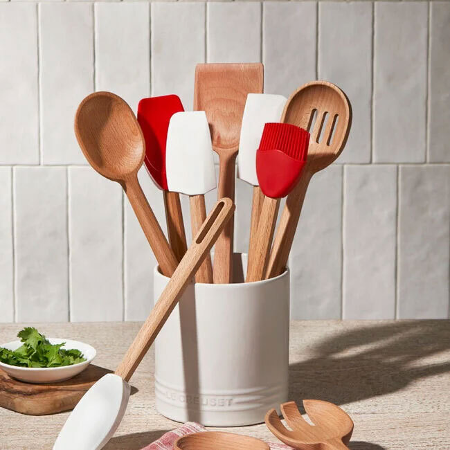 Le Creuset Signature Silicone Tools with Crock