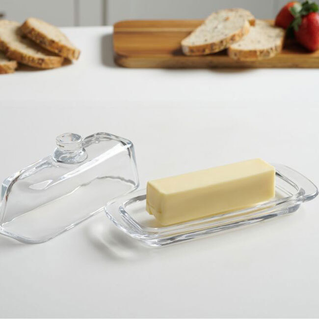HIC | Kitchen Glass Butter Dish w/ Lid