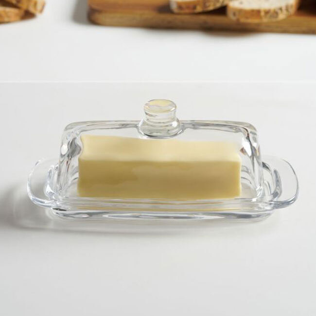 HIC | Kitchen Glass Butter Dish w/ Lid