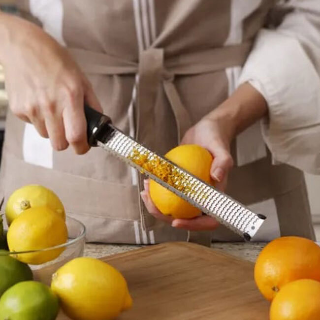 Microplane Premium Classic Zester/Grater in use