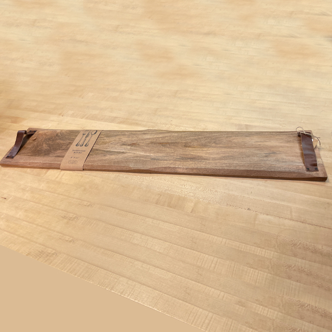 Mud Pie Long Oversized Wood Charcuterie Serving Board