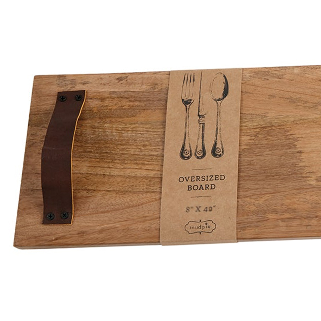 Mud Pie® Long Oversized Wood Charcuterie Serving Board