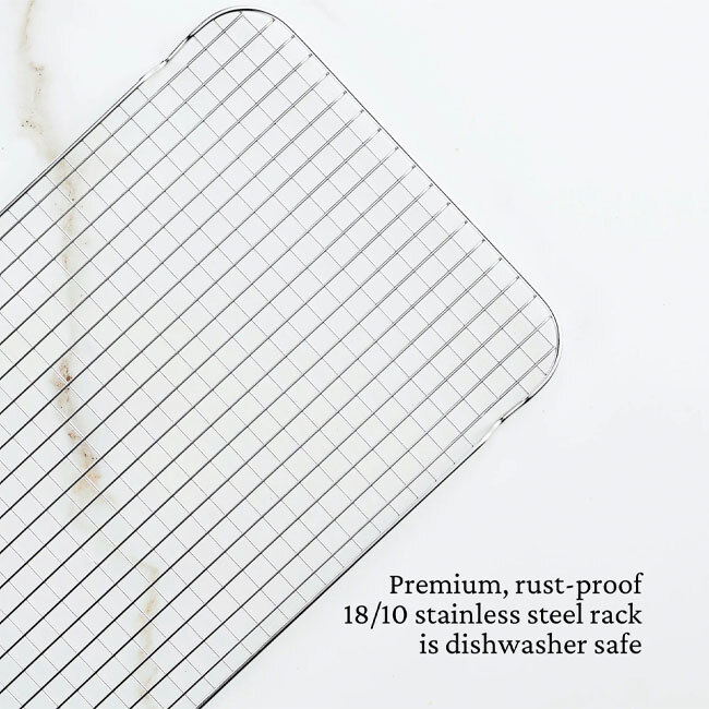 Hestan Provisions OvenBond® Stainless Steel Half Sheet Pan Racks | Set of 2