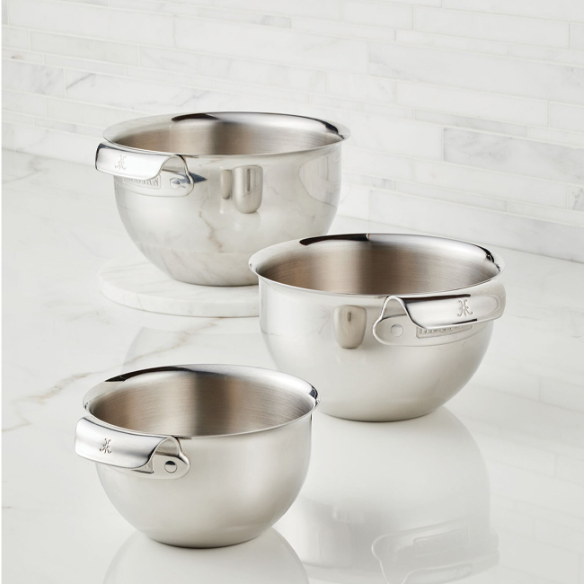 Stainless Steel Bowls, Set of 3 + Reviews