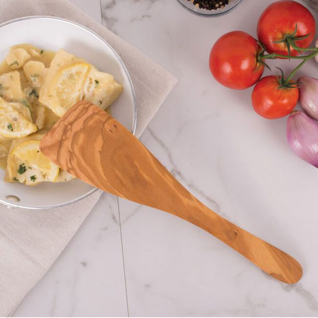 HIC | Eddington’s Italian Olive Wood Wide Spatula | 12.5