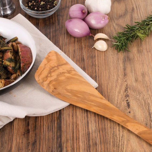 HIC | Eddington’s Italian Olive Wood Wide Spatula | 12.5